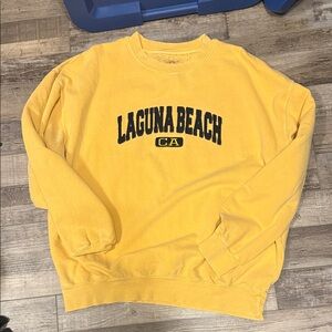 Laguna Beach Men's Yellow Crewneck Sweater